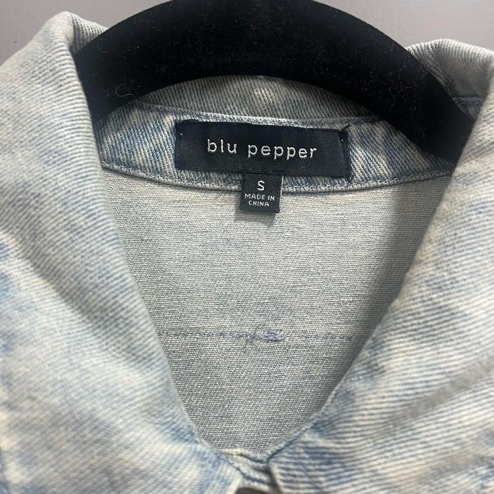 Denim Knit Shacket - Picture 5 of 5